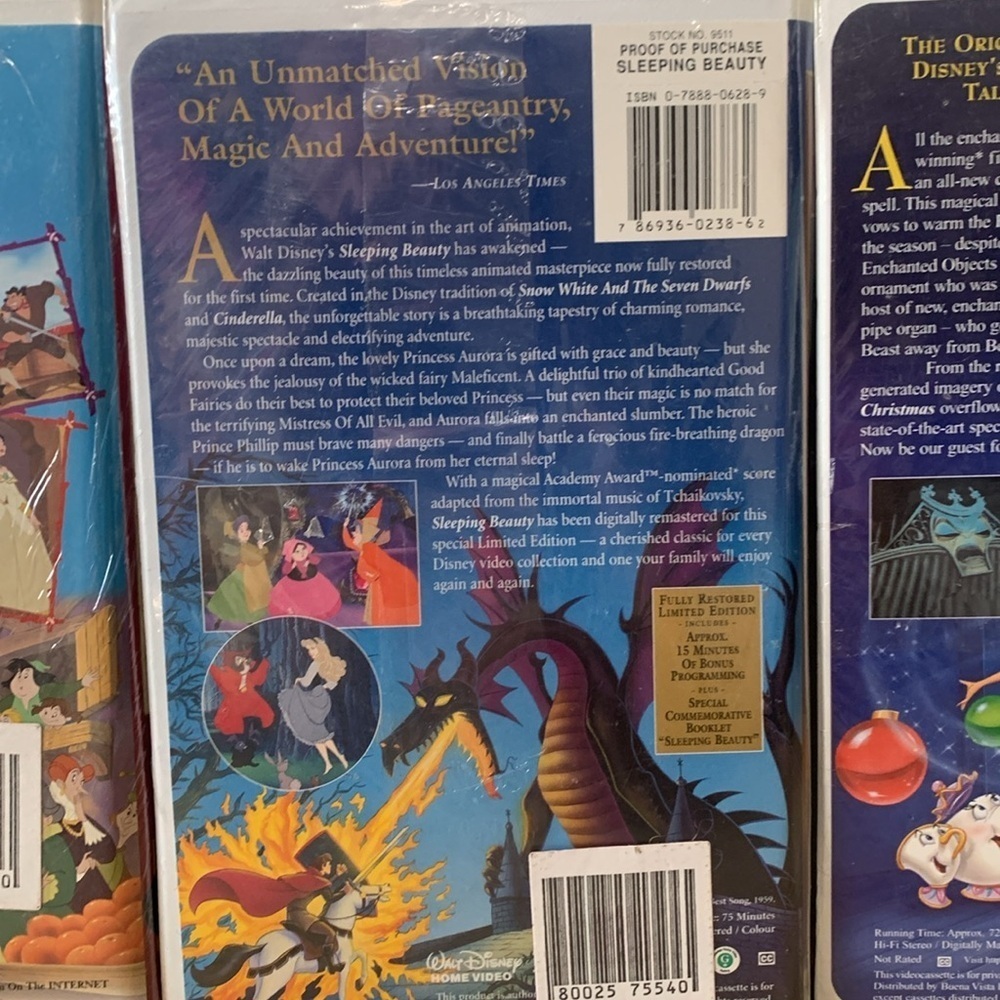 3 NWT Vintage Sealed Disney VHS Tapes - Picture 6 of 7